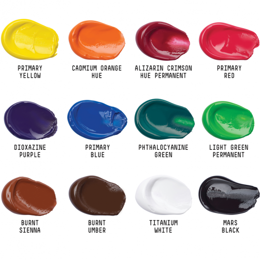 LIQUITEX BASICS ACRYLIC COLOUR SET